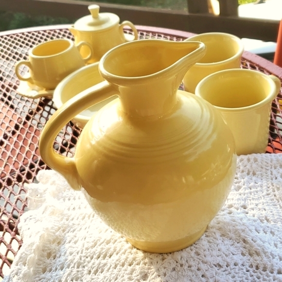 Fiestaware Other - Fiestaware Pale Yellow Water Pitcher